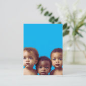 Niedliche Babys Geschenkpapier für Babydusche Postkarte (Stehend Vorderseite)