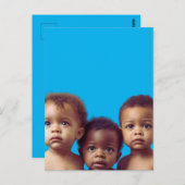 Niedliche Babys Geschenkpapier für Babydusche Postkarte (Vorne/Hinten)