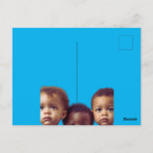 Niedliche Babys Geschenkpapier für Babydusche Postkarte (Rückseite)