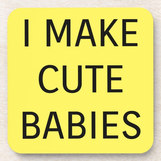 Niedliche Babys Getränkeuntersetzer (Vorderseite)