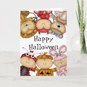 Niedliche Babys glückliches Halloween Karte