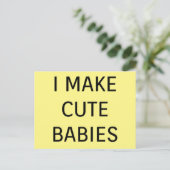 Niedliche Babys Postkarte (Stehend Vorderseite)