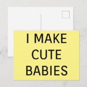 Niedliche Babys Postkarte (Vorne/Hinten)