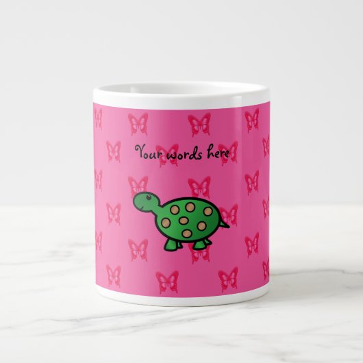 Niedliche Babyschildkröte Jumbo-Tasse (Vorderseite)