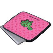Niedliche Babyschildkröte Laptopschutzhülle (Vorne Knopf)