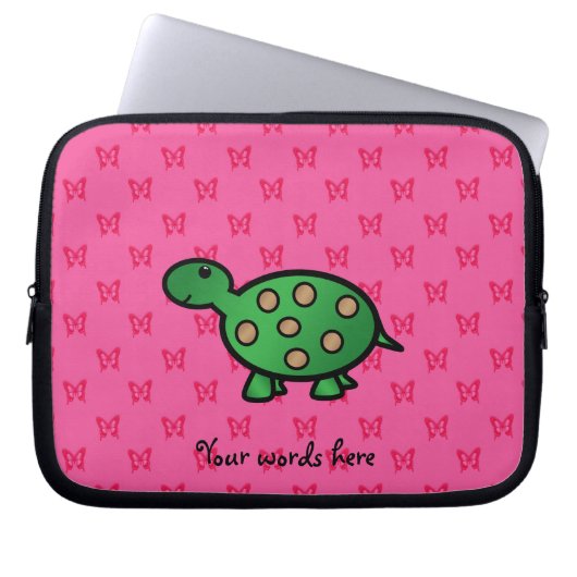 Niedliche Babyschildkröte Laptopschutzhülle (Vorderseite)