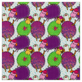 Niedliche Babyschlafenschafe doddles Stoff (Nahaufnahme)