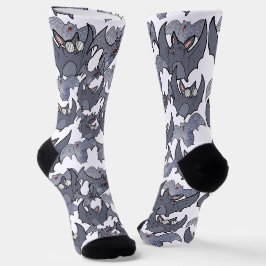 Niedliche Babyschläger Grau-weiße Coole Männer Socken