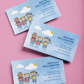 Niedliche Babysitter-Kinderbetreuung Visitenkarte