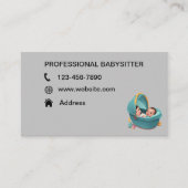 niedliche Babysitter-Visitenkarten Visitenkarte (Vorderseite)