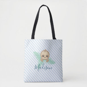 Niedliche Babysloth-Monogramm-Taschen-Tasche Tasche