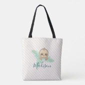 Niedliche Babysloth-Monogramm-Taschen-Tasche Tasche (Rückseite)