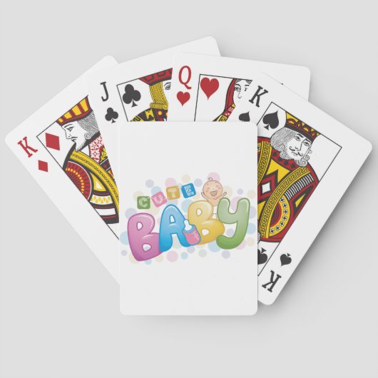 Niedliche Babyspielkarten Spielkarten (Rückseite)