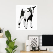 Niedliche Babyziege Poster (Heimbüro)