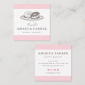 Niedliche Backbäckerei Quadratische Visitenkarte (Vorne/Hinten)