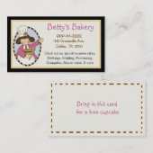 Niedliche Bäckerei-Geschäfts-Karte u. Kupon Rabattkarte (Vorne/Hinten)