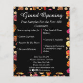 Niedliche Bäckerei, Koch, Caterer, Konditorei Flyer (Hinten)