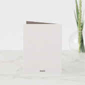 Niedliche Backing-Maus Text hinzufügen Karte (Rückseite)