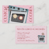 Niedliche Backofenkochplatten Backbäckerei Visiten Visitenkarte (Vorne/Hinten)