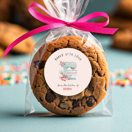 Niedliche Backwaren mit Liebe Runder Aufkleber