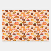 niedliche Backwaren Party-Fliesen Geschenkpapier Set (Vorderseite 3)