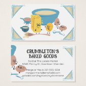 Niedliche Backzutaten - Visitenkarte (Vorne & Hinten)