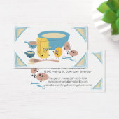 Niedliche Backzutaten - Visitenkarte (Schreibtisch)