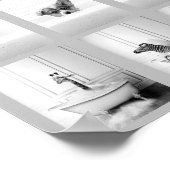 Niedliche Bademäntel in der Badewanne Poster (Ecke)