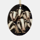 Niedliche Badger Cubs Keramikornament (Rechts)