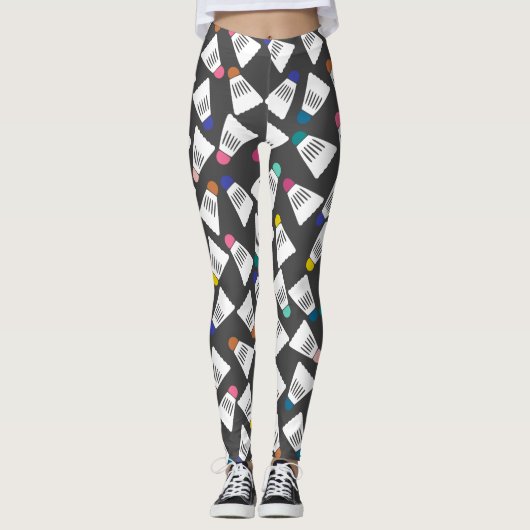 Niedliche Badminton-Leggings Leggings (Vorderseite)
