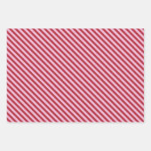 Niedliche Balkone - Rosa und Rote Kinder 1. Geburt Geschenkpapier Set (Vorderseite 3)