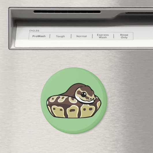 Niedliche Ball Python Pet Snake Zeichnend Kühlschr Magnet (In Situ (Geschirrspüler))