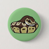 Niedliche Ball-Pythonschlange-Haustier-Schlange, Button (Vorderseite)