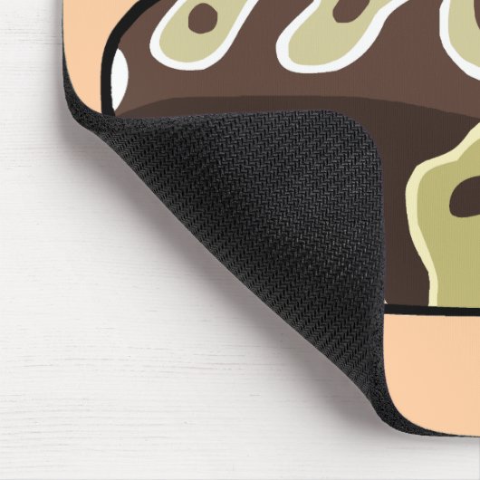 Niedliche Ball-Pythonschlange-Haustier-Schlange, Mousepad (Ecke)