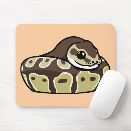 Niedliche Ball-Pythonschlange-Haustier-Schlange, Mousepad (Mit Mouse)