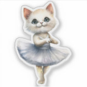 Niedliche Ballerina Aufkleber (Vorderseite)