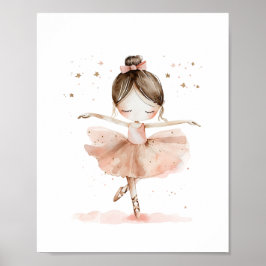 Niedliche Ballerina Ballet Tanzkarriere Poster
