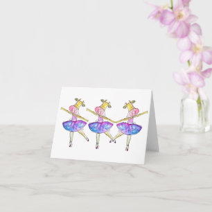 Niedliche Ballerina Cows Card Karte