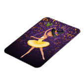 Niedliche Ballerina Halloween Bat and Moons Ballet Magnet (Linke Seite)