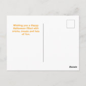 Niedliche Ballerina Halloween Bat and Moons Ballet Postkarte (Rückseite)