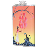 Niedliche Ballerina Heist Hip Flask Flachmann (Links)