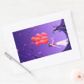 Niedliche Ballerina Heist - Spaß, der bei Ihnen bl Rechteckiger Aufkleber (Umschlag)