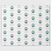 Niedliche Ballerina in Black Dress Kindergeburtsta Geschenkpapier (Flach)