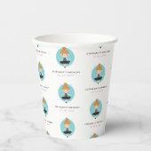 Niedliche Ballerina in Black Dress Kindergeburtsta Pappbecher (Vorderseite)