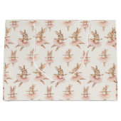 niedliche Ballerina Kaninchen in rosa Tutus Große Geschenktüte (Vorderseite)
