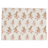 niedliche Ballerina Kaninchen in rosa Tutus Große Geschenktüte (Rückseite)