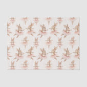 niedliche Ballerina Kaninchen in rosa Tutus Seidenpapier (Vorderseite)