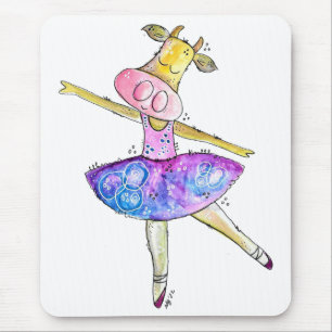 Niedliche Ballerina Kuh Mousepad