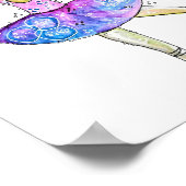 Niedliche Ballerina Kuh Poster (Ecke)