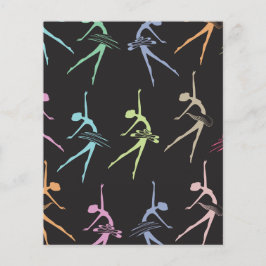 Niedliche Ballerina Scrapbook Paper